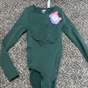YITTY Forest Green Long Sleeve Bodysuit
